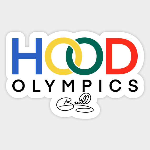 Hood Olympics Logo Sticker by artofbryson